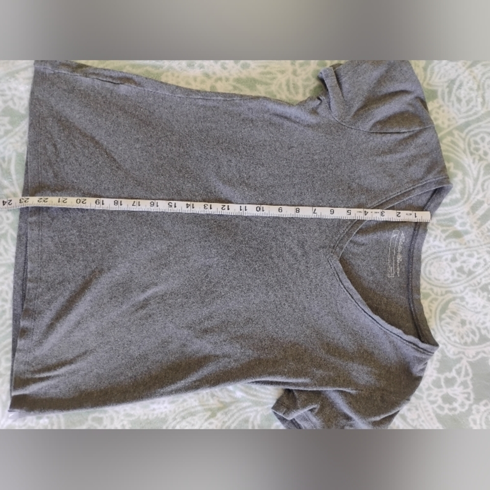 Eddie Bauer Charcoal V-Neck Tee - Picture 2 of 4